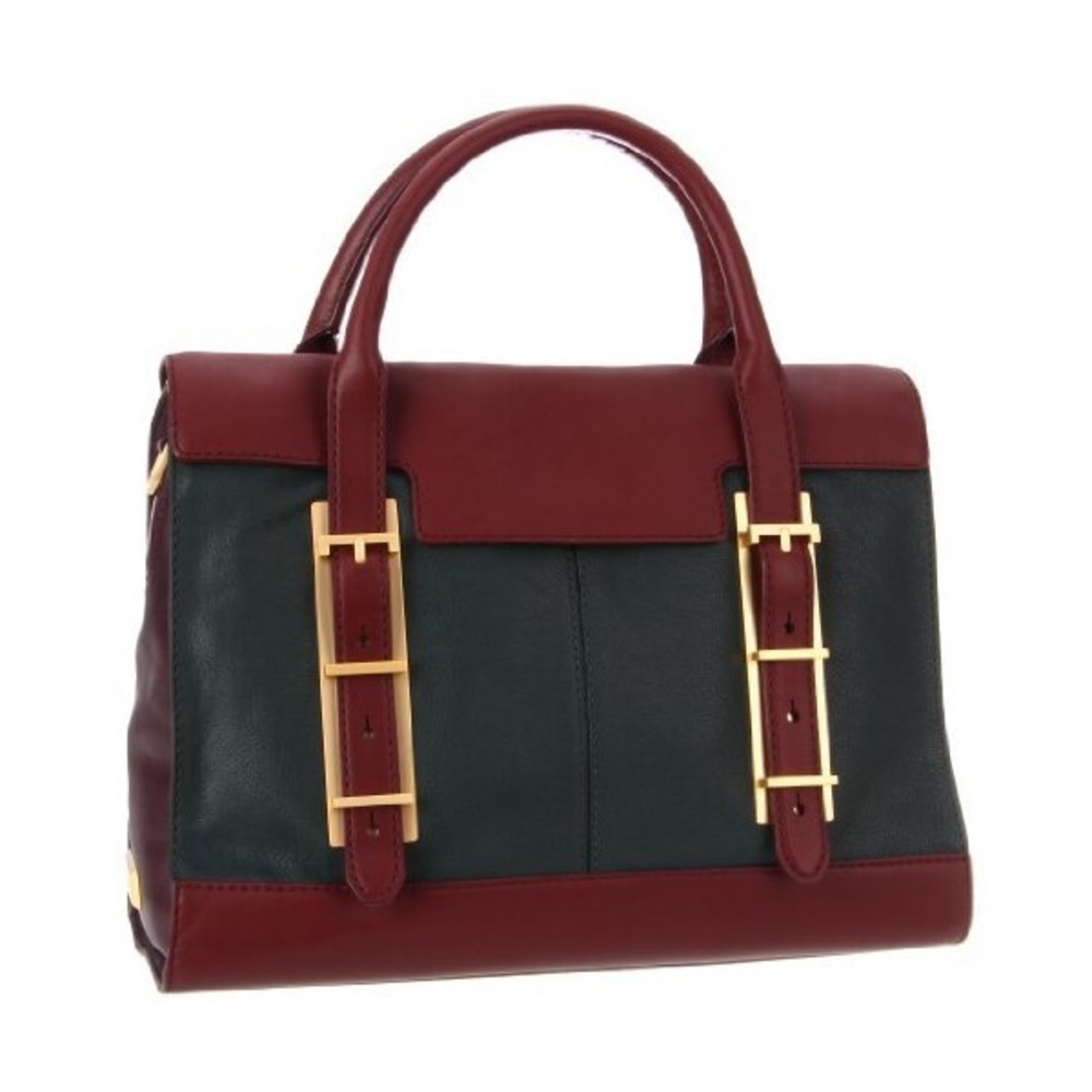 Botkier "Eden" satchel, Merlot Hunter Cowhide.
